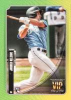 2021 Topps Transcendent VIP Party #VIP1 Jarred Kelenic Pattern 22-Green/Yellow 1/1 Baseball Card