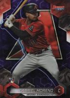 2023 Bowman's Best #38 Gabriel Moreno Purple Refractor Baseball Card