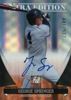 2011 Donruss Elite Extra Edition Prospects #P-36 George Springer Signature Baseball Card