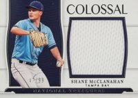 2022 Panini National Treasures Colossal Materials #CLMSM Shane McClanahan Baseball Card
