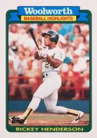 1990 Woolworth #14 Rickey Henderson Baseball Card