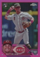 2023 Topps Chrome Update #USC200 Matt Mclain Pink Refractor Baseball Card