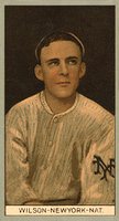 1912 Brown Backgrounds Broadleaf #197 Art Wilson New York Baseball Card