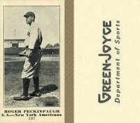 1916 Green-Joyce #137 Roger Peckinpaugh Baseball Card