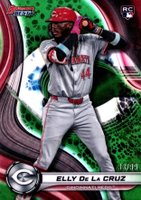 2024 Bowman's Best #20 Elly de La Cruz Green Refractor Baseball Card