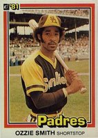 1981 Donruss #1 Ozzie Smith Baseball Card