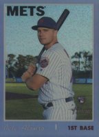 2019 Topps Heritage #519 Pete Alonso Chrome-Purple Refractor Baseball Card