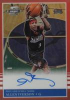 2022 Panini Contenders Optic 1985 Tribute Autographs #85AIV Allen Iverson Red Basketball Card