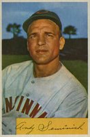 1954 Bowman #172 Andy Seminick Baseball Card