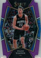 2021 Panini Select #120 Franz Wagner Purple Die-Cut Prizm Basketball Card