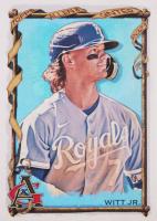 2023 Topps Allen & Ginter #84 Bobby Witt Jr. Silver Portrait Hot Box Baseball Card