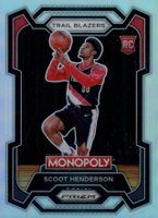 2023 Panini Prizm Monopoly #75 Scoot Henderson Silver Basketball Card