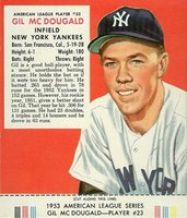 1953 Red Man Tobacco #23 Gil McDougald Baseball Card