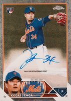 2023 Topps Chrome Logofractor Edition Refractor Chrome Autograph #RCAKS Kodai Senga Baseball Card