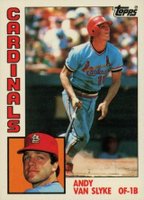 1984 Topps Tiffany #206 Andy Van Slyke Baseball Card