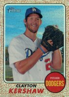 2017 Topps Heritage  #400 Clayton Kershaw Chrome-Refractor Baseball Card