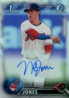 2016 Bowman Draft Chrome Draft Picks Autographs #CDANJ Nolan Jones Refractor Baseball Card