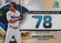 2023 Bowman Scouts' Top 100 #BTP78 Kahlil Watson Baseball Card