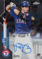 2020 Topps Chrome Rookie Autographs #RANS Nick Solak Baseball Card