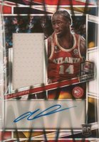 2022 Panini Spectra #202 AJ Griffin Jersey Autograph-Supernova Basketball Card