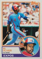 1983 Topps #420 Al Oliver Baseball Card