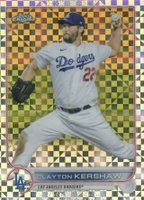 2022 Topps Chrome #183 Clayton Kershaw X-Fractor Baseball Card