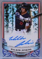 2024 Bowman Sterling Prospect Autographs #PAWJ Walker Jenkins Refractor Baseball Card