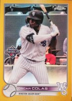 2022 Topps Pro Debut #PDC153 Oscar Colas Chrome-Gold Refractor Baseball Card