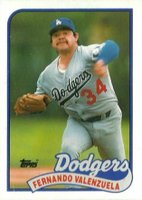 1989 Topps #150 Fernando Valenzuela Baseball Card