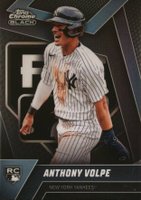 2023 Topps Chrome Black #76 Anthony Volpe Variation Baseball Card