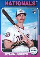 2025 Topps Heritage Heritage 25th Anniversary #H2524 Dylan Crews Holographic Baseball Card