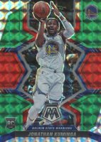 2021 Panini Mosaic #205 Jonathan Kuminga Red/Green Choice Basketball Card