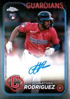 2024 Topps Chrome Update Chrome Baseball Update Series Autographs #RAJR Johnathan Rodriguez Baseball Card