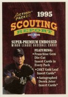 1995 Action Packed Scouting Report # Derek Jeter Header Card Baseball Card