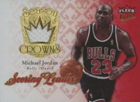 2007 Ultra Season Crowns #SC-22 Michael Jordan Jersey Basketball Card