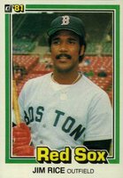 1981 Donruss #338 Jim Rice Baseball Card