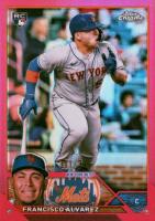 2023 Topps Chrome #203 Francisco Alvarez Magenta Refractor Baseball Card