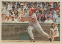 1986 Topps Pete Rose Set #102 Pete Rose Reds Swinging Left Baseball Card