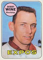 1969 Topps #648 Bobby Wine Baseball Card
