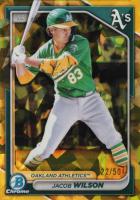 2024 Bowman Chrome Sapphire Edition Prospects #205 Jacob Wilson Gold Baseball Card