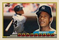 1989 Topps Big Baseball #271 Rickey Henderson Baseball Card