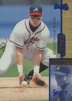 1997 Select #63 Chipper Jones Registered Gold Baseball Card