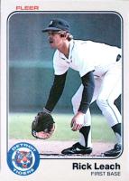 1983 Fleer #334 Rick Leach Baseball Card