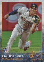 2015 Topps Update #US174 Carlos Correa Catching-No Logo Baseball Card
