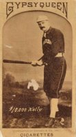 1887 Gypsy Queens # King Kelly Bat at ready-horizontal-R/handed-Large Baseball Card