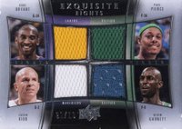 2009 Upper Deck Exquisite Collection Exquisite Eights # Gilbert Arenas/Jason Kidd/Kevin Garnett/Kobe Bryant/LeBron James/Paul Pierce/Shaquille O'Neal/Tracy McGrady Basketball Card