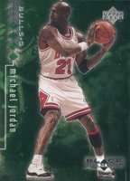 1998 Upper Deck Black Diamond #10 Michael Jordan Quadruple Basketball Card