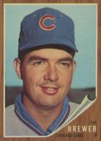 1962 Topps #191 Jim Brewer Baseball Card