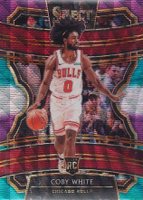 2019 Panini Select #48 Coby White Tri-Color Prizm Basketball Card