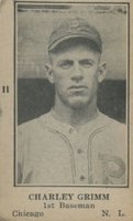 1925 Strip Card # Charlie Grimm Baseball Card